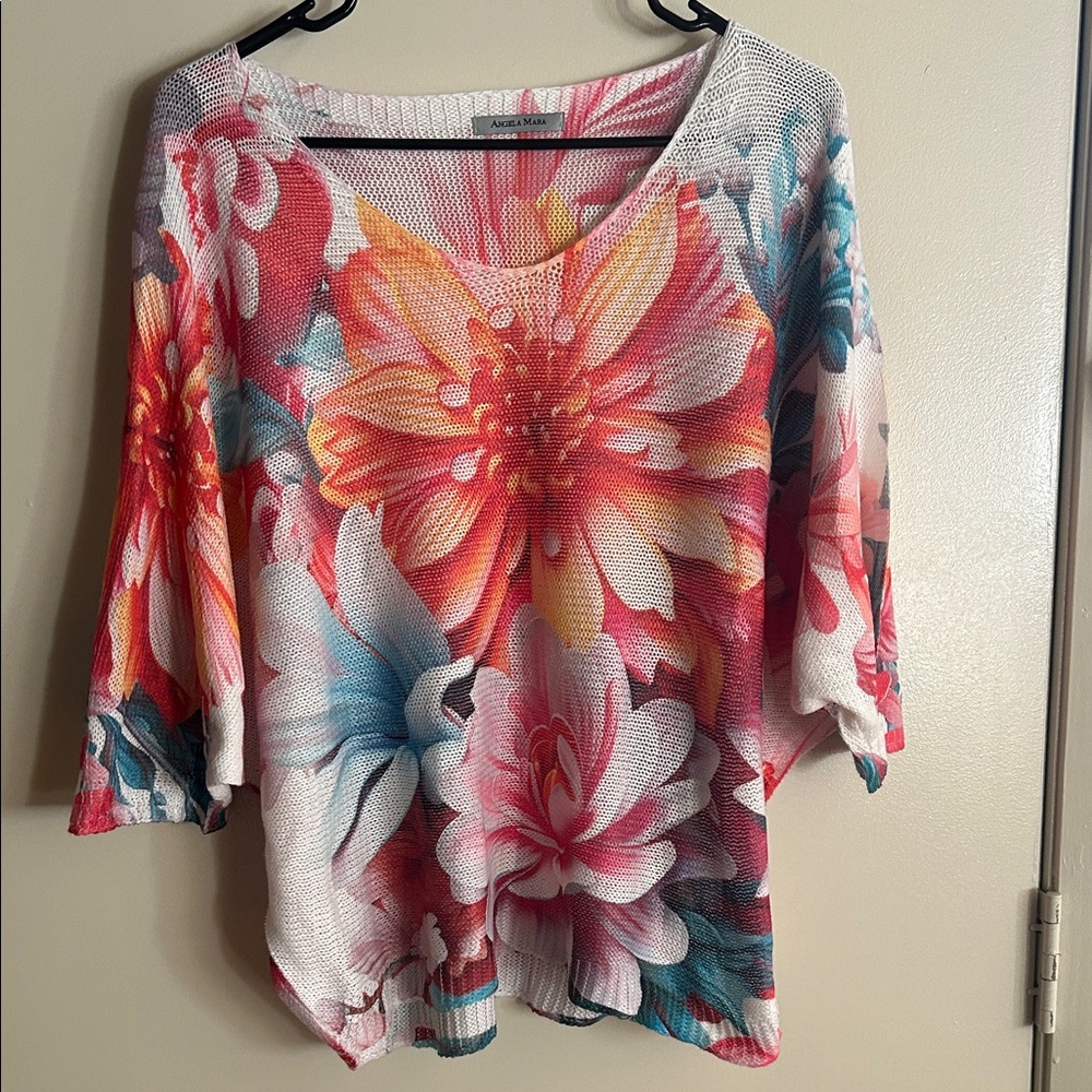 Vibrant Floral Women's Blouse